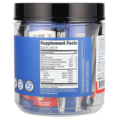 Nutricost Performance BCAA+ Fruit Punch, 20 Packets - view 2
