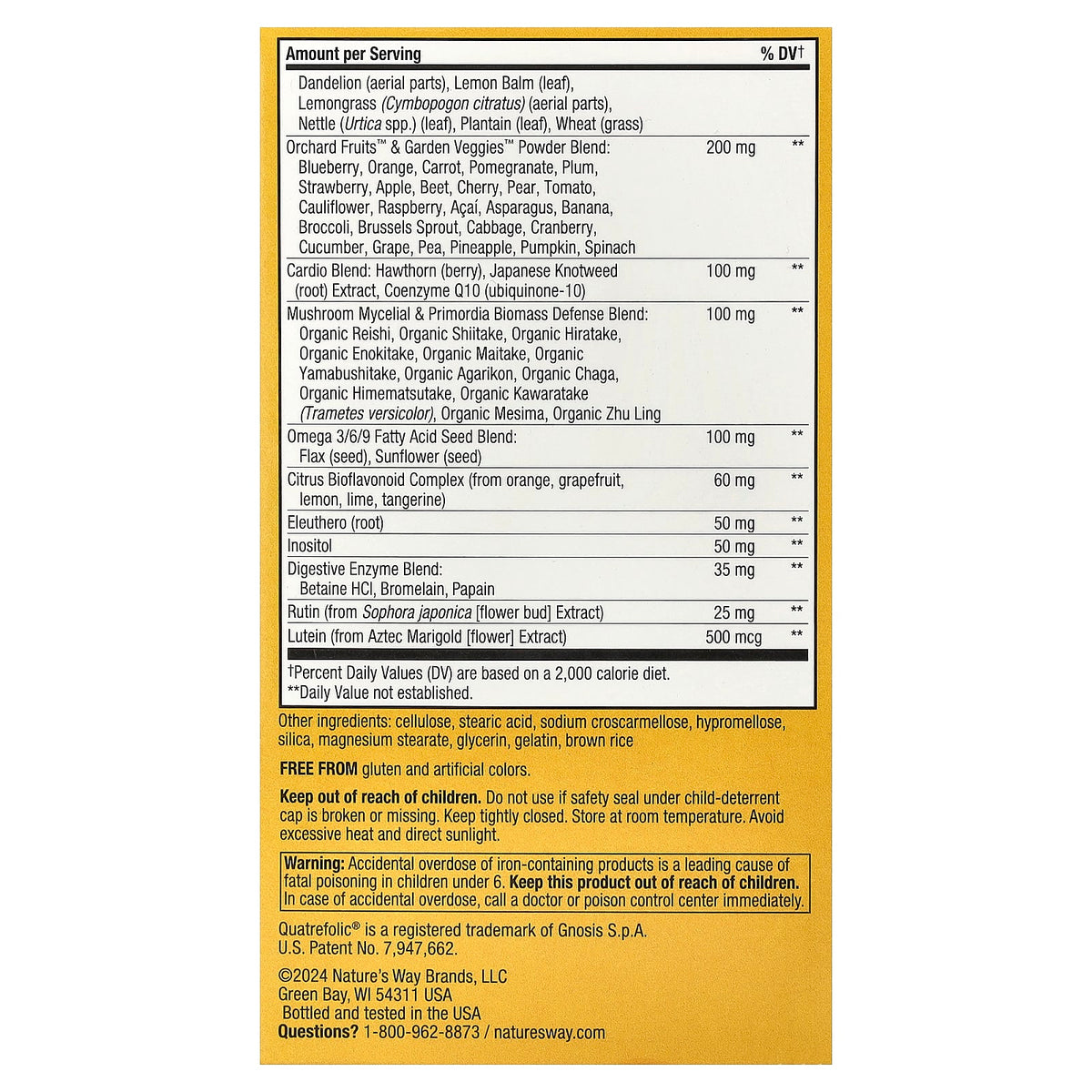 Nature's Way Alive! Max3 Potency Adult Multivitamin with Iron, 90 Tablets - view 3