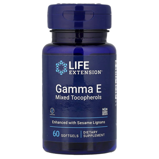 Life Extension Gamma E Mixed Tocopherols, 60 Softgels