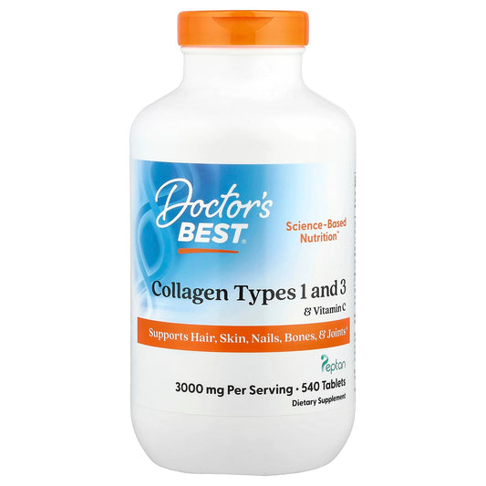 Doctor's Best Collagen Types 1 & 3 with Vitamin C 540 Tablets