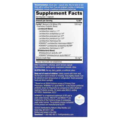 Nature's Way Fortify Women's Pre + Probiotic, 30 Delayed-Release Capsules - view 2