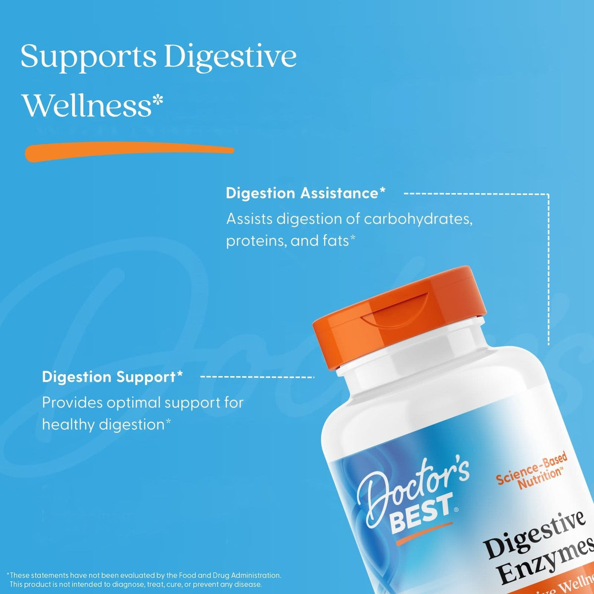 Doctor's Best Digestive Enzymes, 90 Veggie Caps - view 5