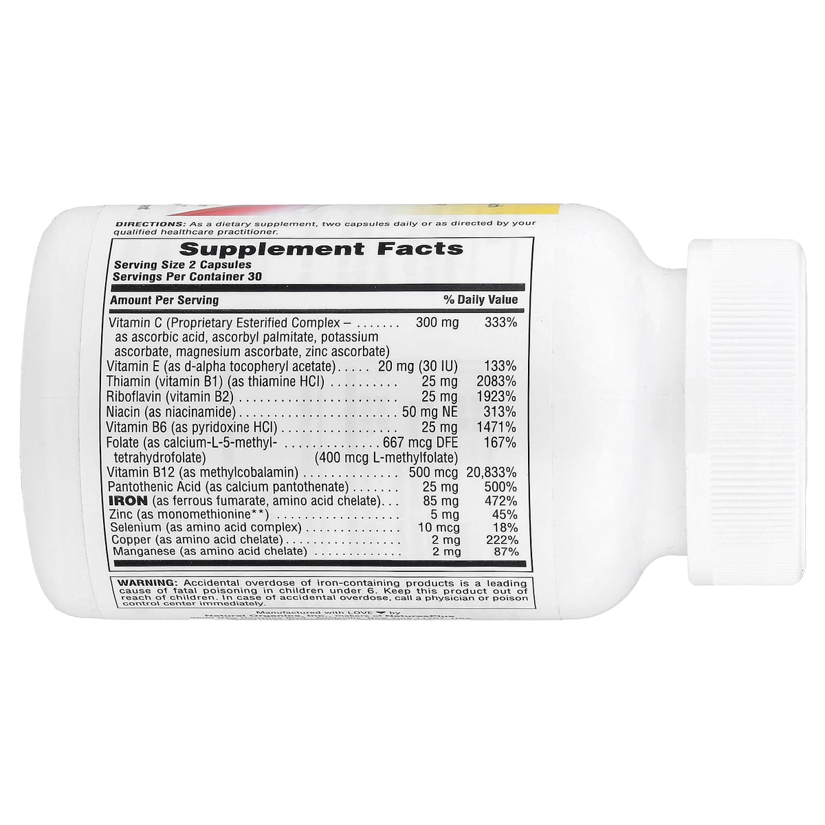 NaturesPlus Hema-Plex Iron 60 Capsules - view 2