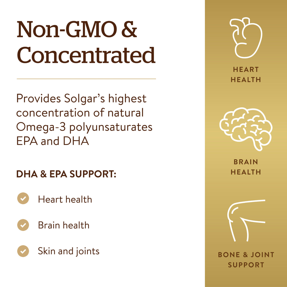 Solgar Omega-3 EPA & DHA Triple Strength 950 mg, 100 Softgels - view 4