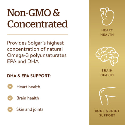 Solgar Omega-3 EPA & DHA Triple Strength 950 mg, 100 Softgels - view 4