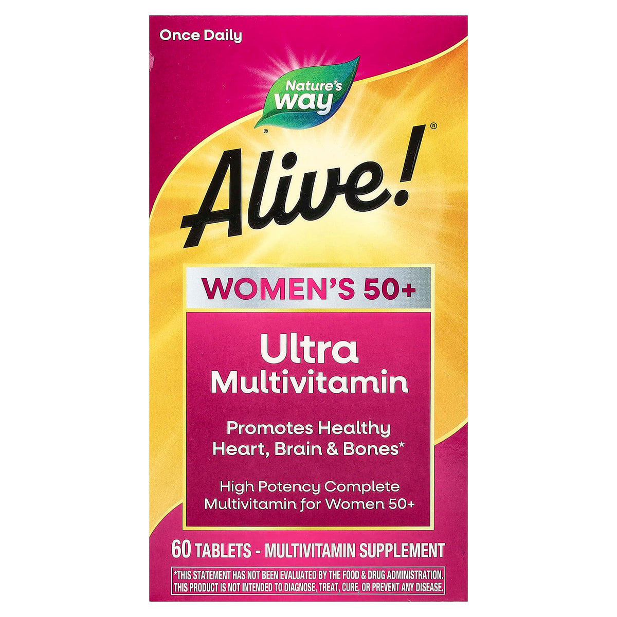 Nature's Way Alive! Women's 50+ Ultra Multivitamin, 60 Tablets — product view