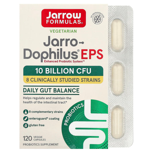Jarrow Formulas Jarro-Dophilus EPS 5 Billion CFU, 120 Veggie Capsules