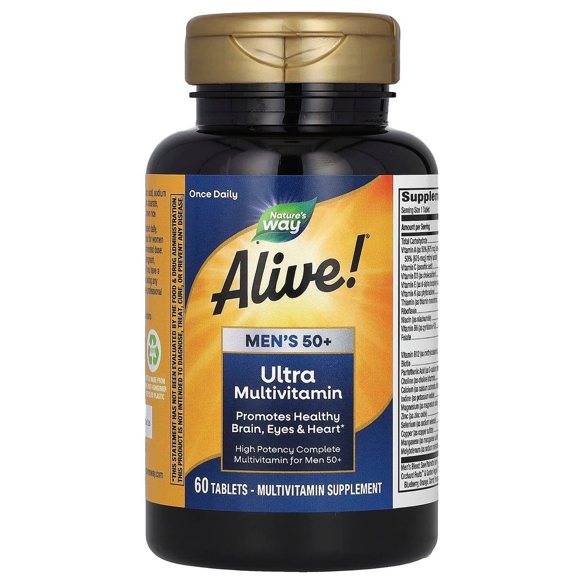 Nature's Way Alive! Men's 50+ Ultra Multivitamin, 60 Tablets - view 4