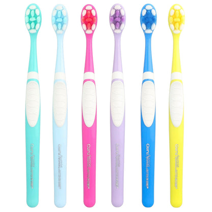GuruNanda Bristle Toothbrush Multi-Pack, Extra Soft, 6 Toothbrushes - view 3