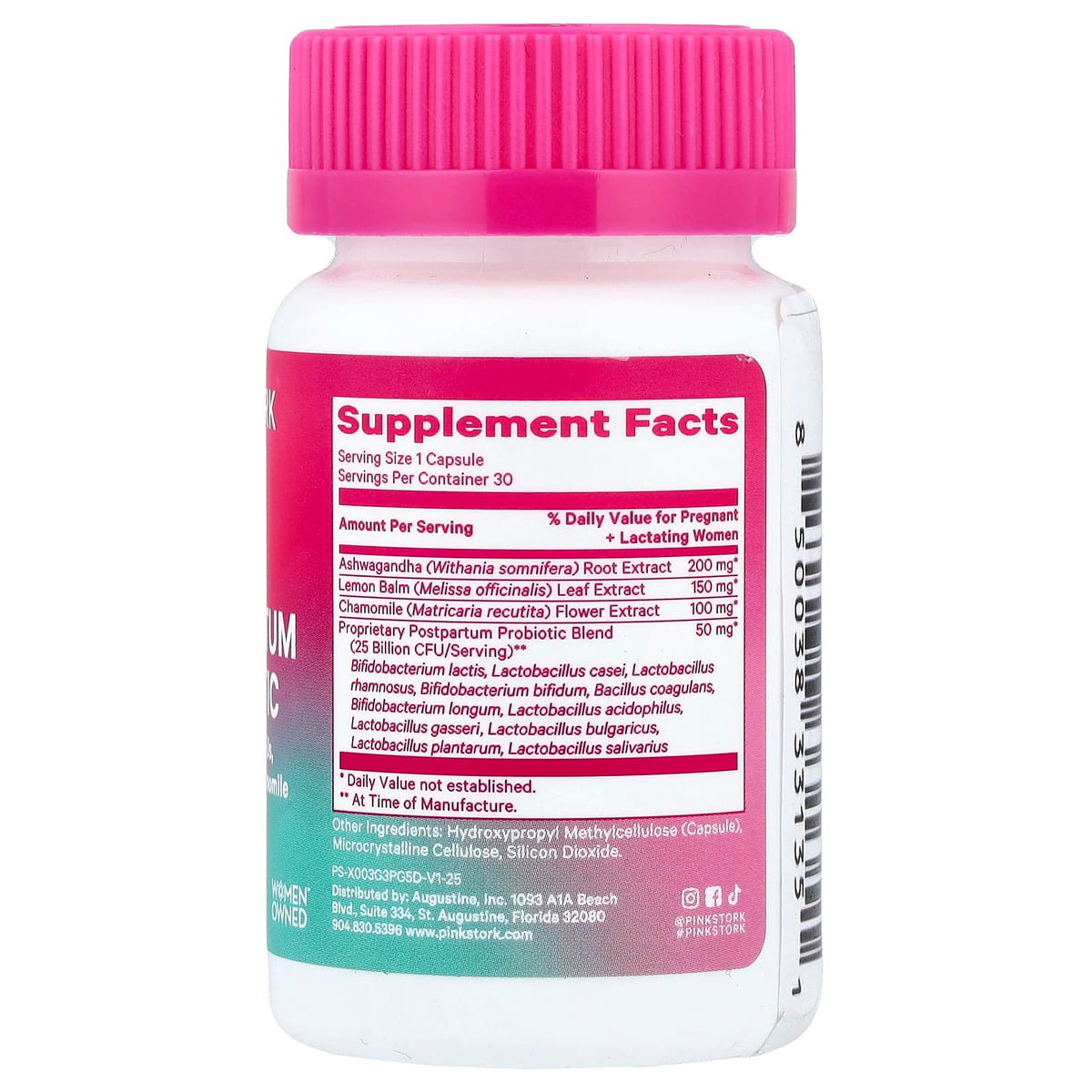 Pink Stork Postnatal Probiotic, 30 Capsules — alternate product view