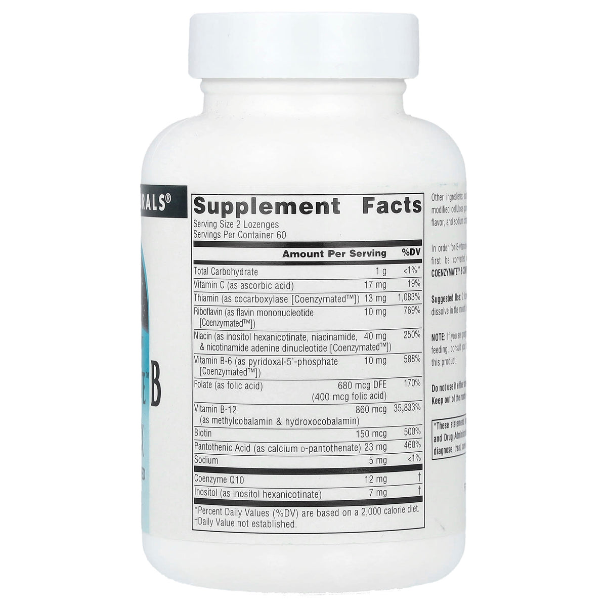 Source Naturals Coenzymate B Complex, Orange, 120 Lozenges - view 2