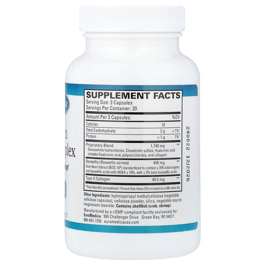 EuroMedica Collagen Joint Complex, 60 Capsules - view 2