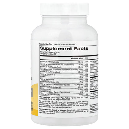 Super Nutrition SimplyOne 50+ Men Chewable Multivitamin 90 Tablets - view 2