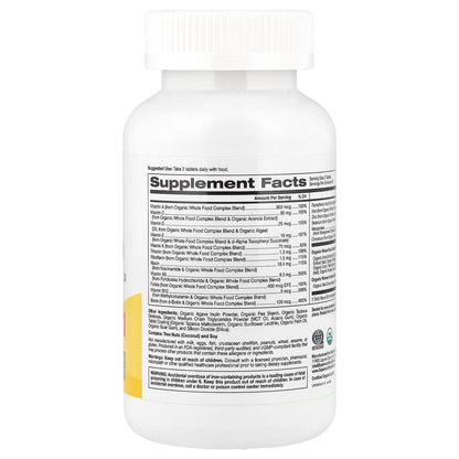 Super Nutrition Organic Whole Food Women's Multivitamin 120 Tablets - view 2