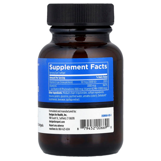 Designs For Health Designs For Sport Vitamin D3 Pro, 60 Softgels - view 2