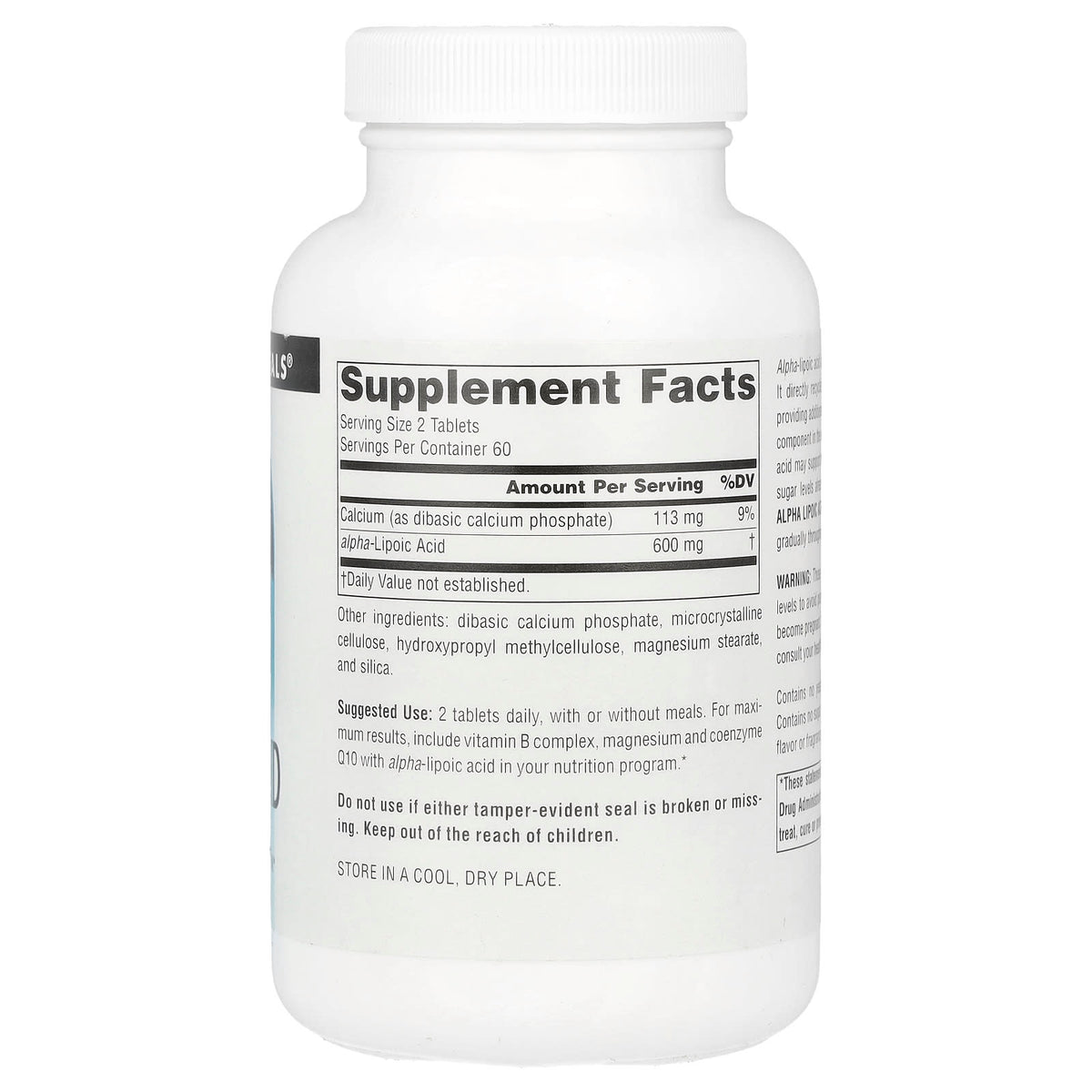 Source Naturals Alpha Lipoic Acid, Timed Release, 120 Tablets - view 2