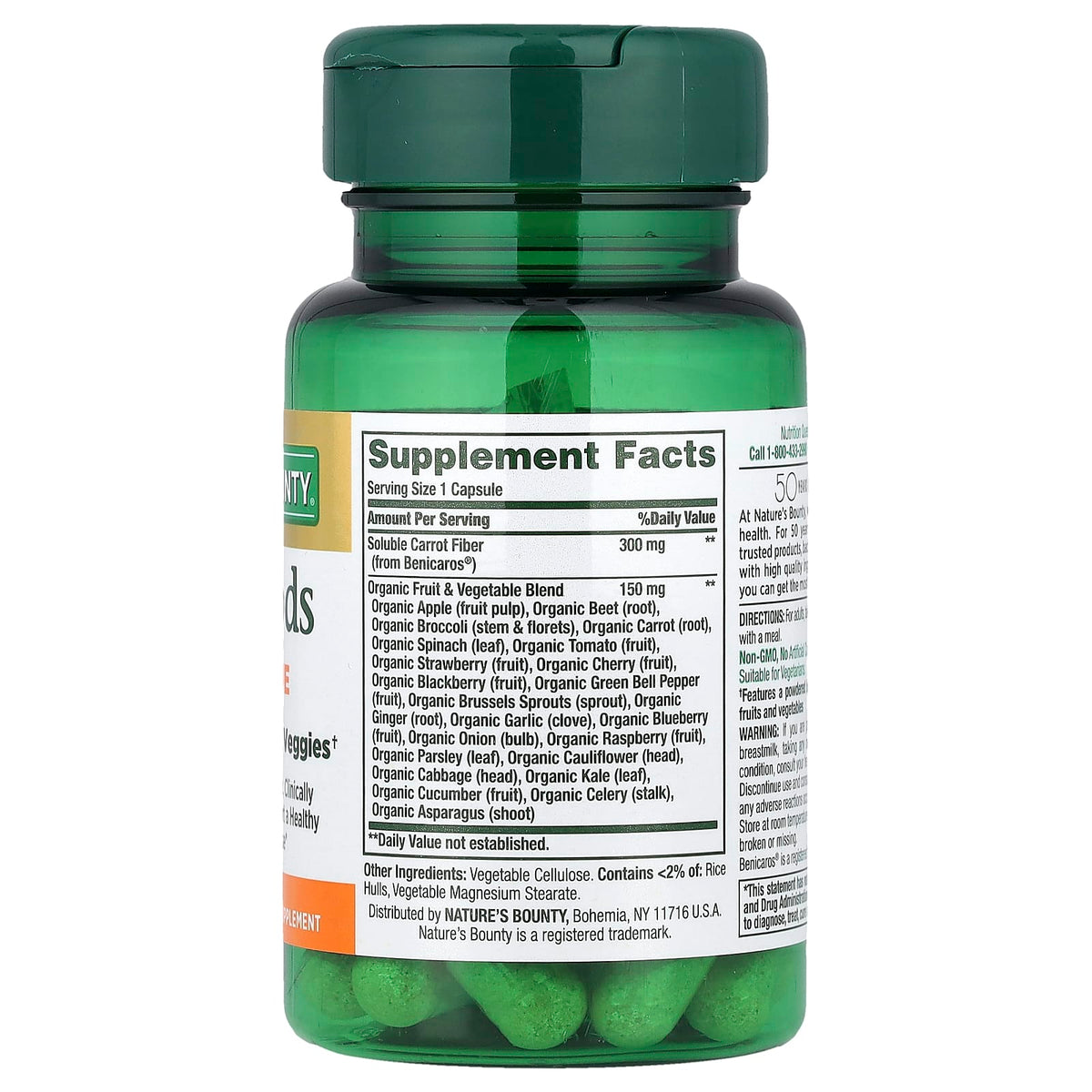 Nature's Bounty Superfoods Plus Immune, 30 Capsules - view 2