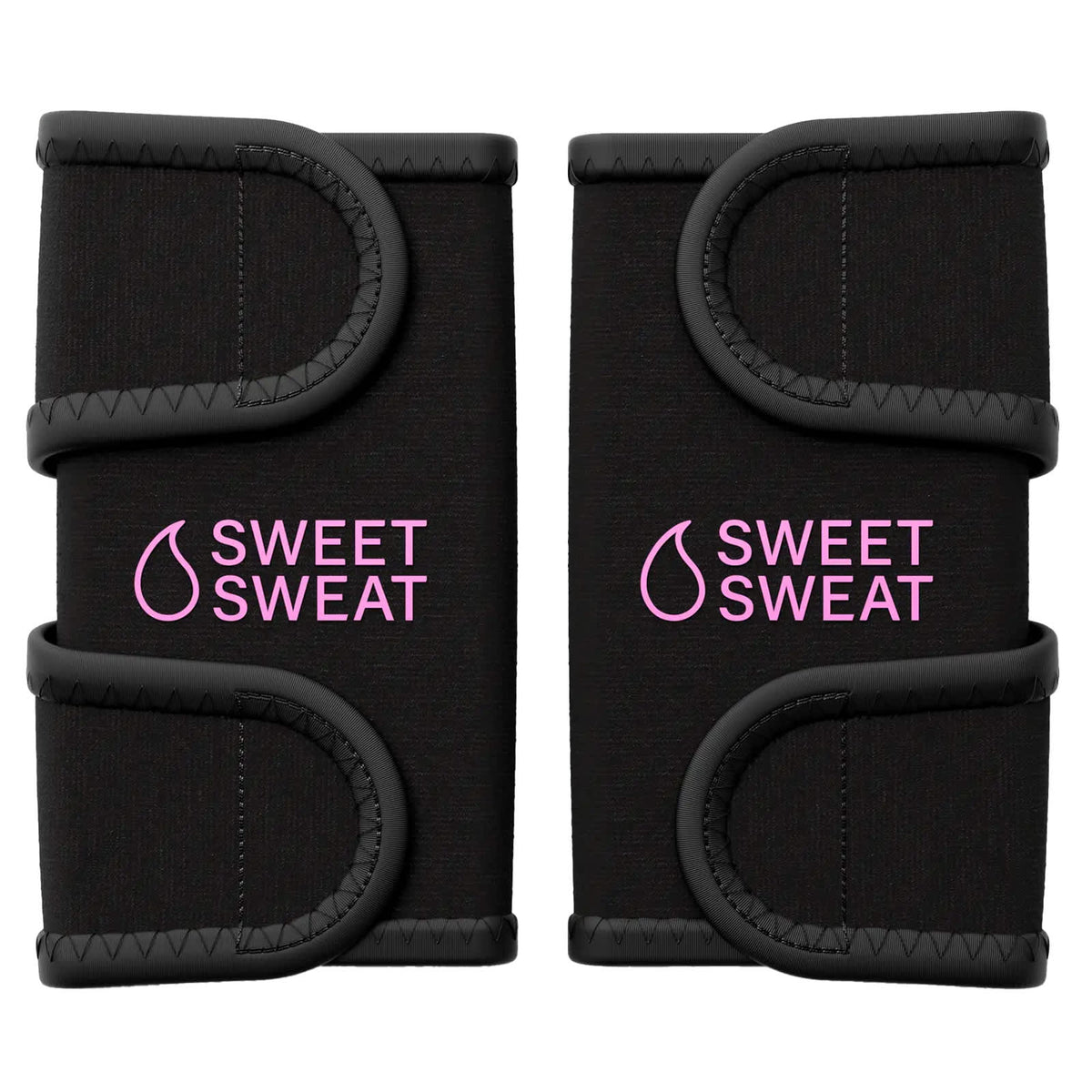 Sports Research Sweet Sweat Arm Trimmers, Medium, Black & Pink, 1 Pair