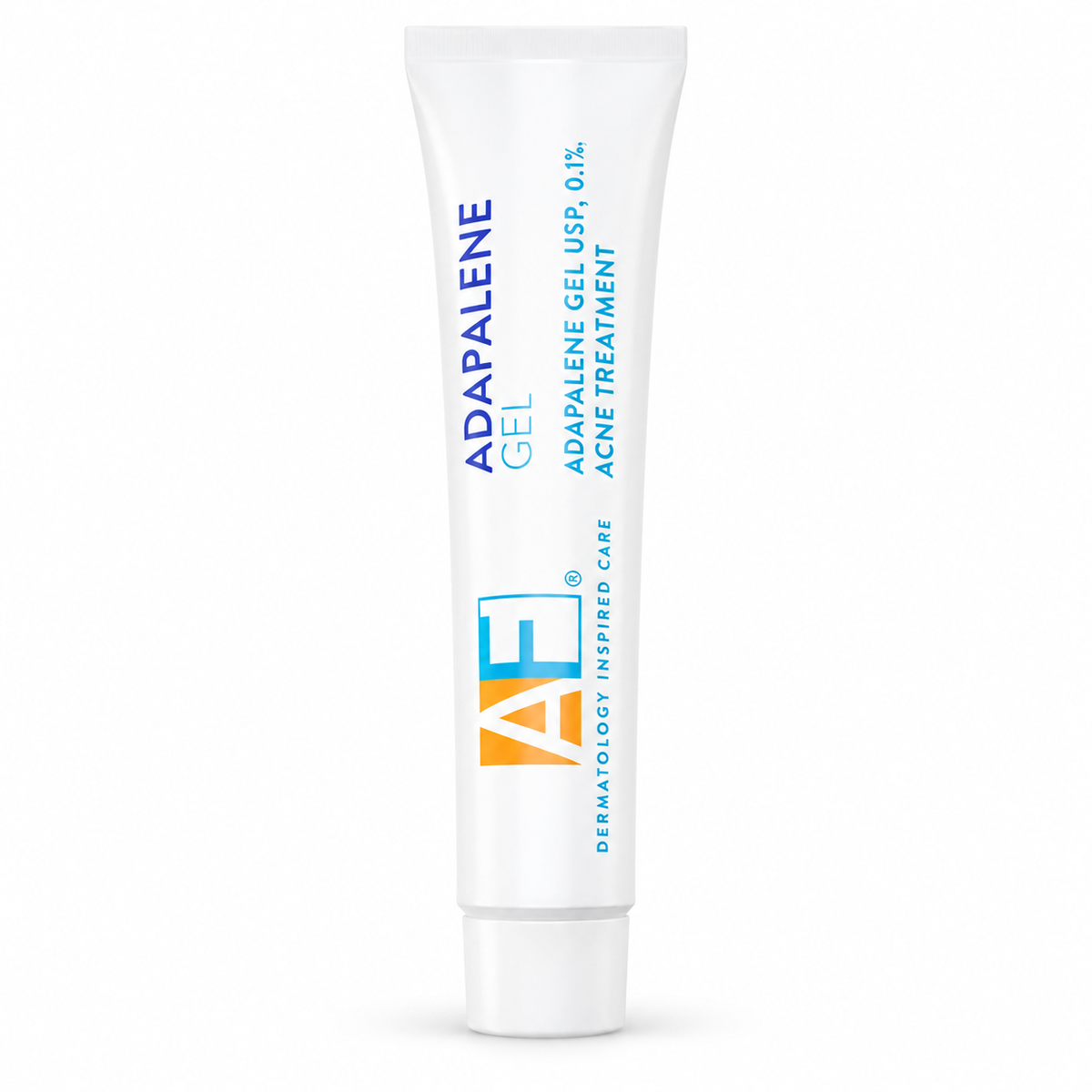 AcneFree Adapalene Gel USP 0.1% Acne Treatment 15g tube on white
