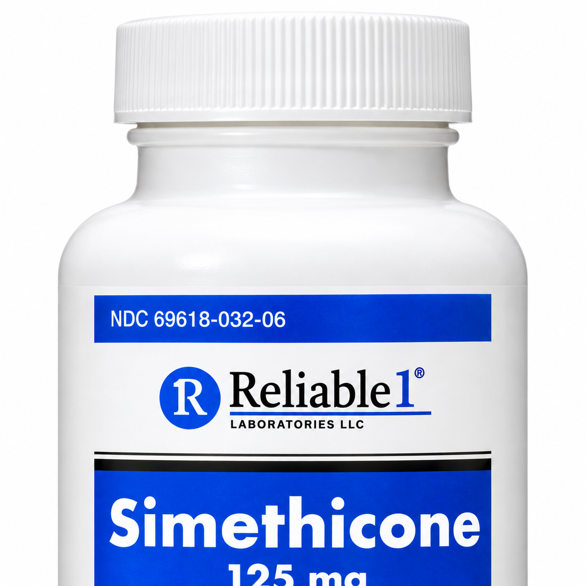 Reliable1 Simethicone 125mg Antigas Chewable Tablets 60 Count