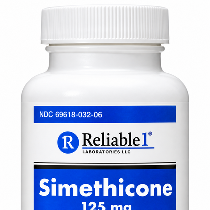 Reliable1 Simethicone 125mg Antigas Chewable Tablets 60 Count