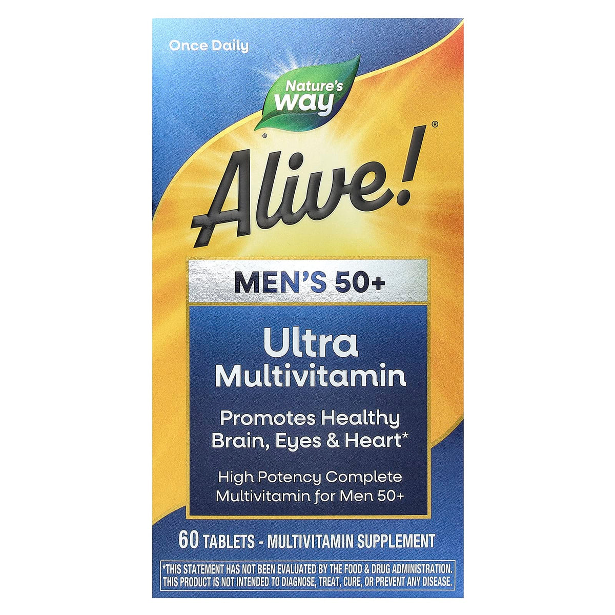 Nature's Way Alive! Men's 50+ Ultra Multivitamin, 60 Tablets