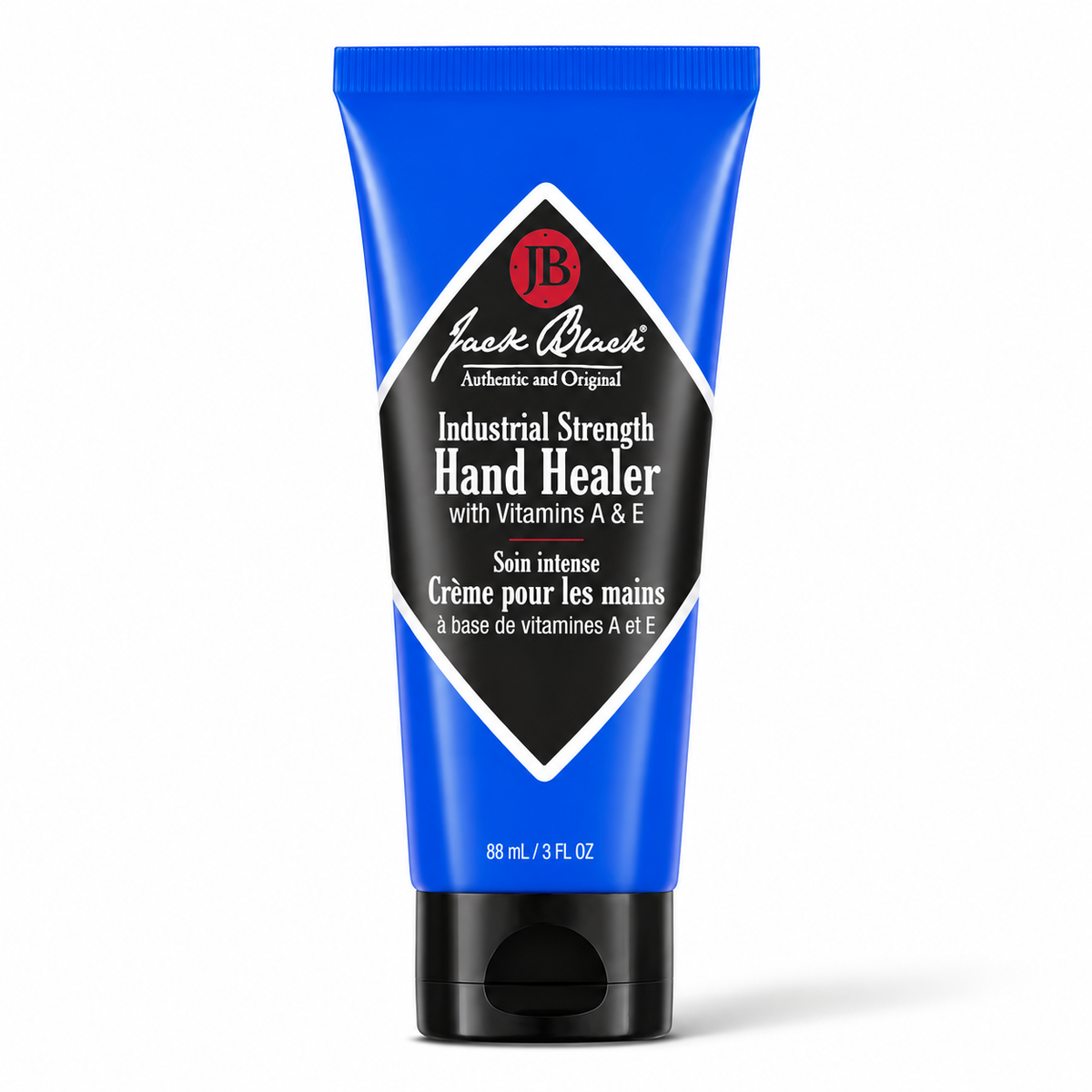 Jack Black Industrial Strength Hand Healer tube standing upright on a plain white background