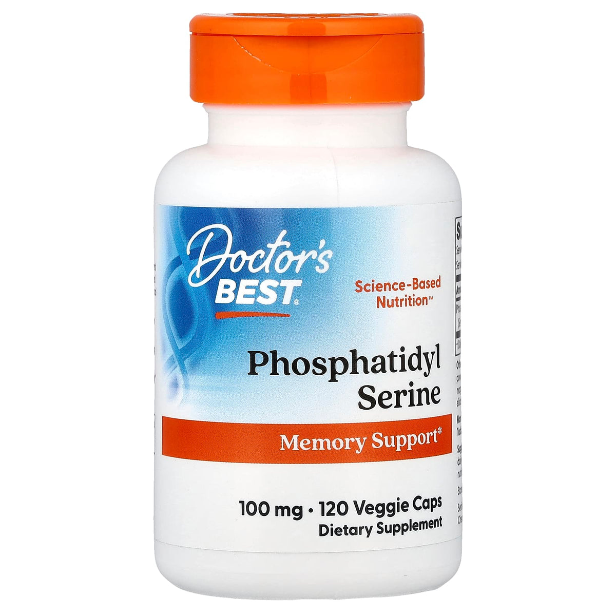 Doctor's Best Phosphatidyl Serine 100 mg, 120 Veggie Caps