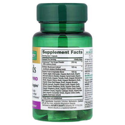 Nature's Bounty Superfoods Plus Sharp Mind, 30 Capsules - view 2