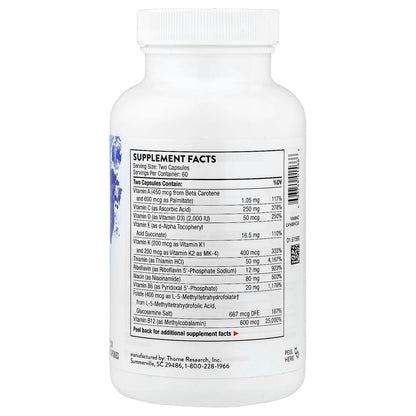 Thorne Basic Nutrients 2/Day, 120 Capsules - view 2