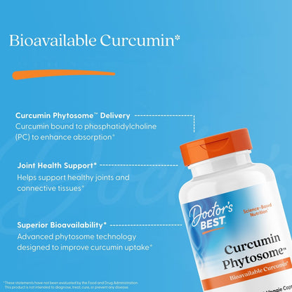 Doctor's Best Curcumin Phytosome, 180 Veggie Capsules (500 mg per Capsule) - view 5