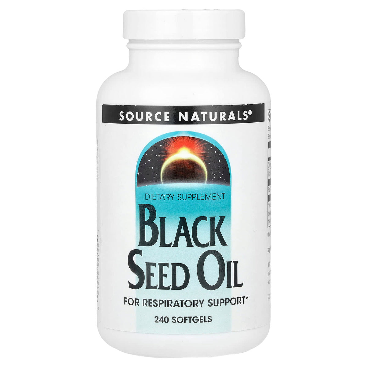 Source Naturals Black Seed Oil, 240 Softgels — product view
