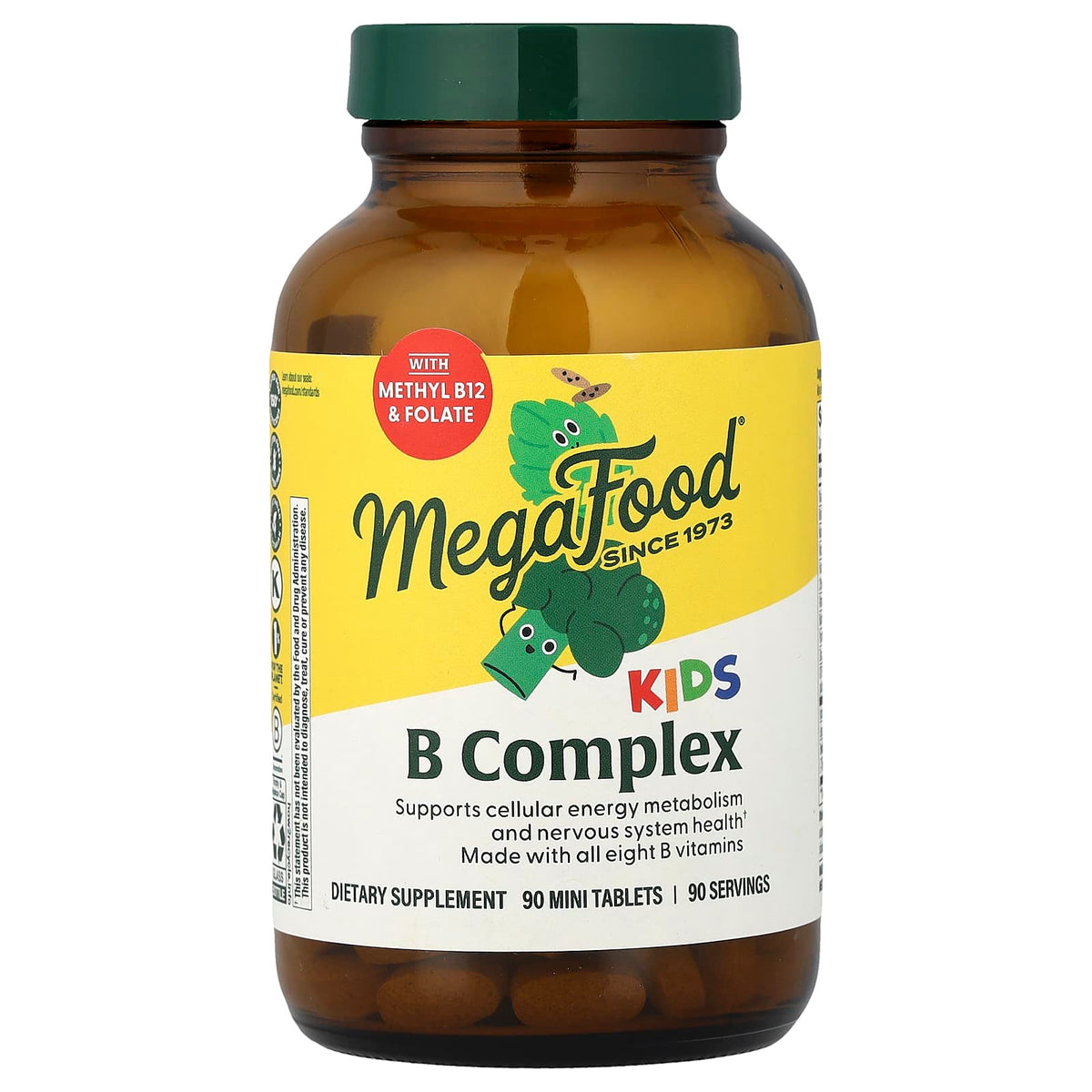 MegaFood Kids B Complex, 90 Mini Tablets — product view