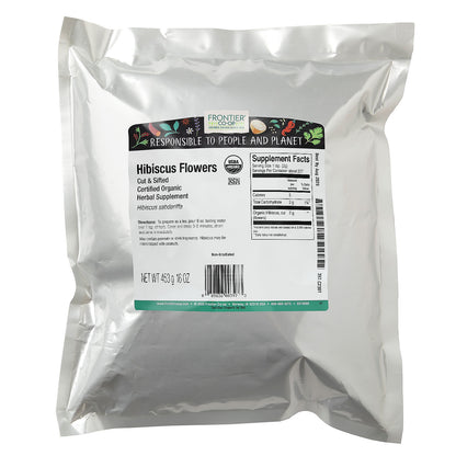 Frontier Co-op Organic Cut & Sifted Hibiscus Flowers, 453 g (16 oz) - view 2