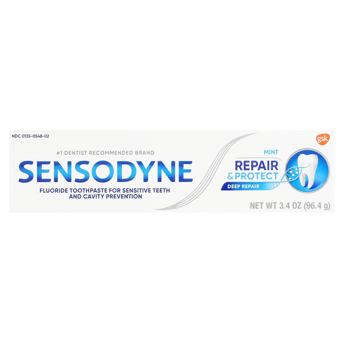 Sensodyne Repair & Protect Toothpaste for Sensitive Teeth, Mint, 96.4 g - view 2