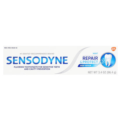 Sensodyne Repair & Protect Toothpaste for Sensitive Teeth, Mint, 96.4 g - view 2