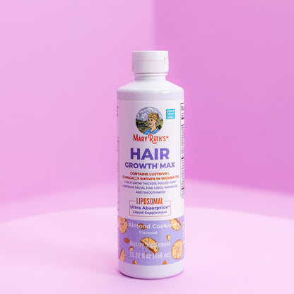 MaryRuth's Hair Growth Max Liposomal, Almond Cookie, 450 ml (15.22 fl oz) - view 3