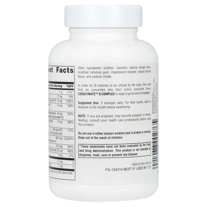 Source Naturals Coenzymate B Complex, Orange, 120 Lozenges - view 3