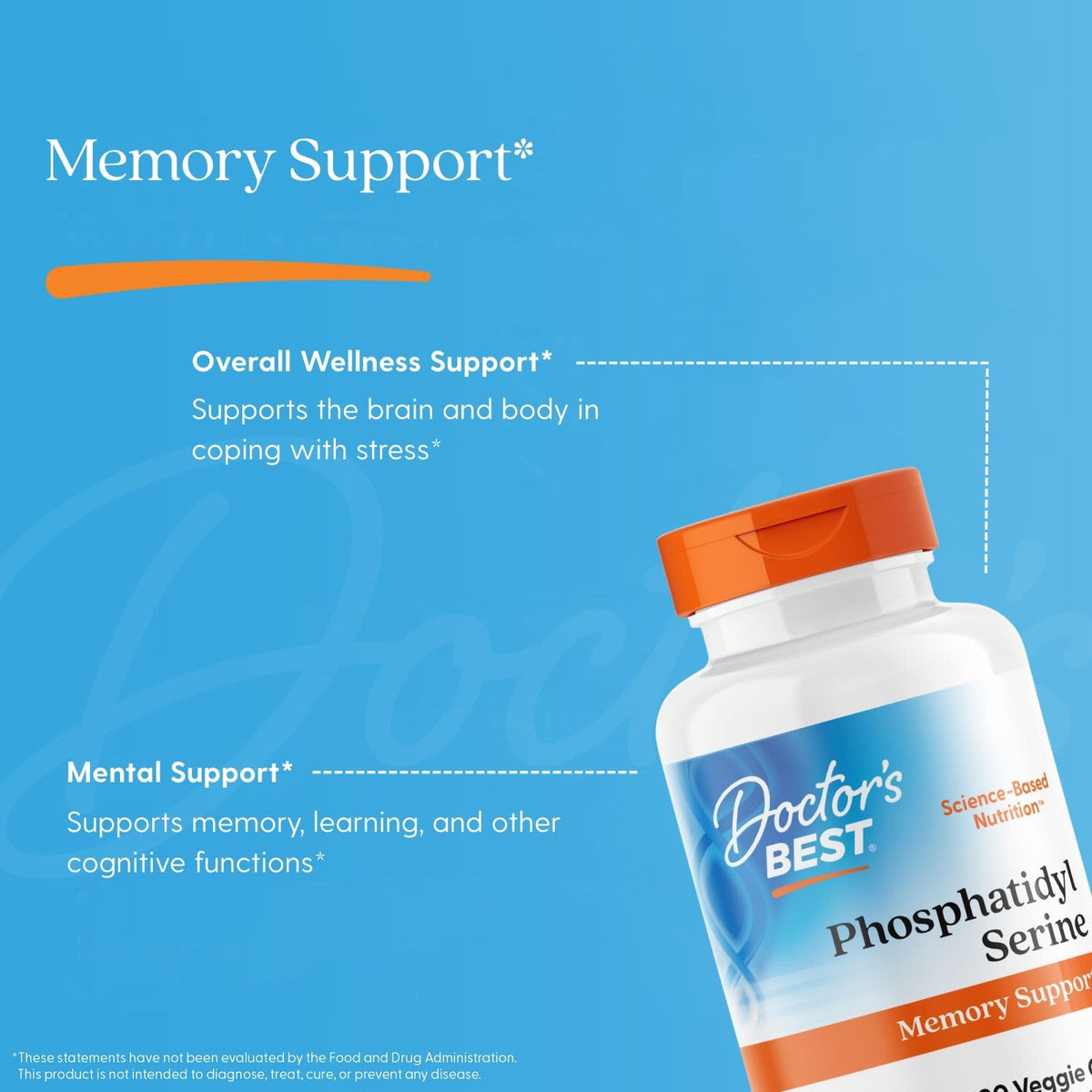 Doctor's Best Phosphatidyl Serine 100 mg, 120 Veggie Caps - view 5