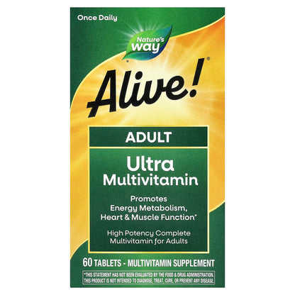Nature's Way Alive! Adult Ultra Multivitamin, 60 Tablets