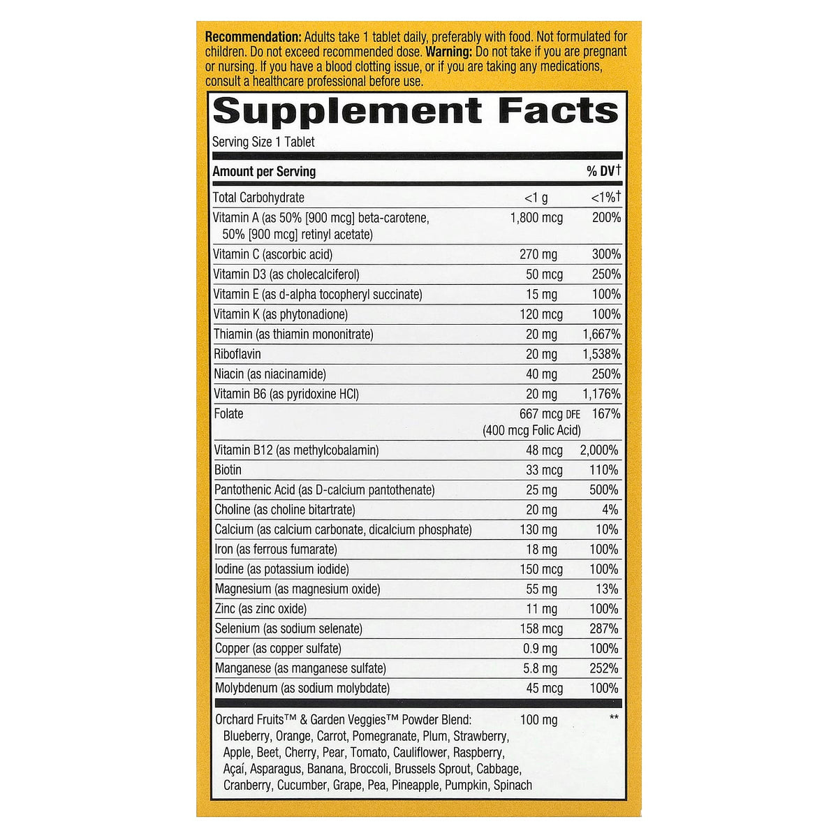 Nature's Way Alive! Adult Ultra Multivitamin, 60 Tablets — alternate product view