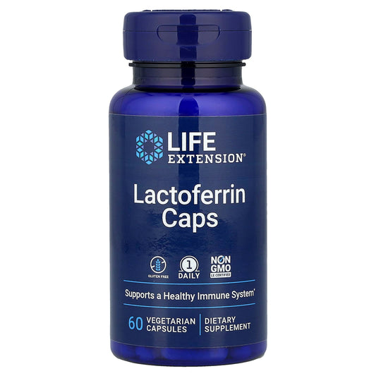 Life Extension Lactoferrin Caps, 300 mg, 60 Vegetarian Capsules