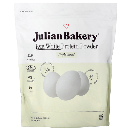 Julian Bakery Egg White Protein Powder, Unflavoured, 907 g (2.01 lbs)