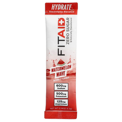 FITAID Hydrate Electrolyte Mix, Watermelon Wave, 30 Sticks - view 3
