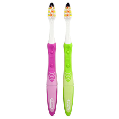Oral-B Vibrating Pulsar Battery Powered Toothbrush, Medium, 2 Pack - view 3