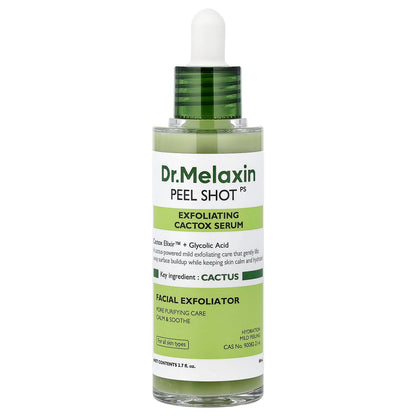 Dr.Melaxin Peel Shot Exfoliating Cactox Serum for All Skin Types, 80 ml