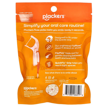 Plackers Orthopick Floss Picks, Designed for Braces, 36 Count - view 2