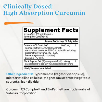 Doctor's Best High Absorption Curcumin, 120 Veggie Caps - view 5