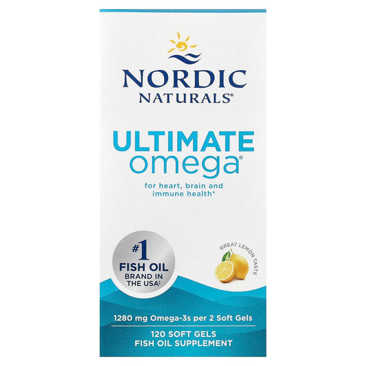 Nordic Naturals Ultimate Omega Great Lemon 120 Soft Gels (640 mg per Soft Gel)