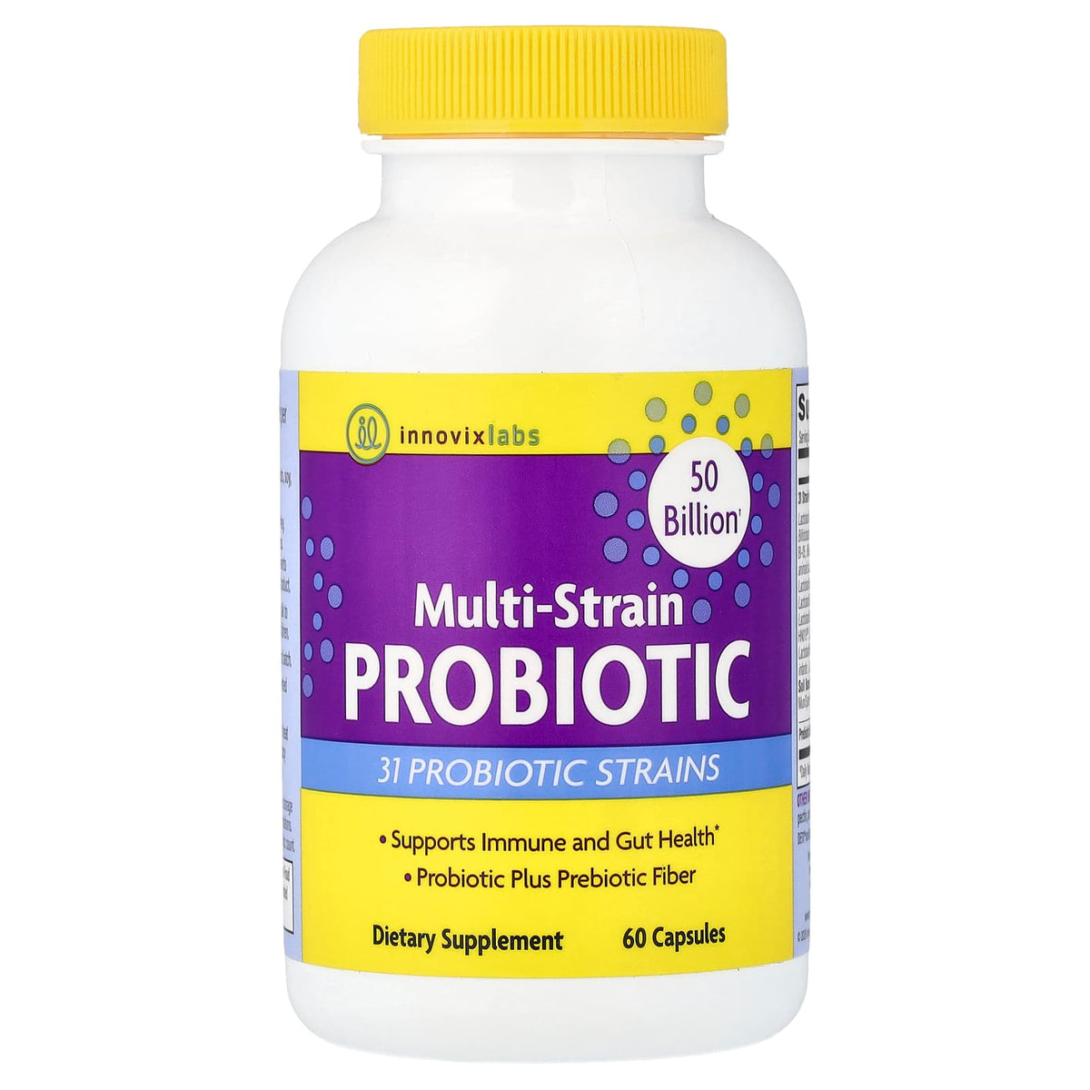 InnovixLabs Multi-Strain Probiotic, 31 Strains, 60 Capsules — product view
